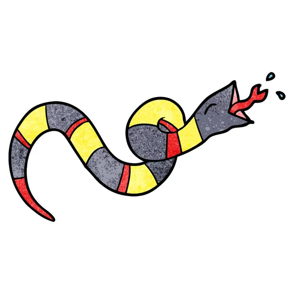 Vector Illustration Cartoon Snake — Stock Vector