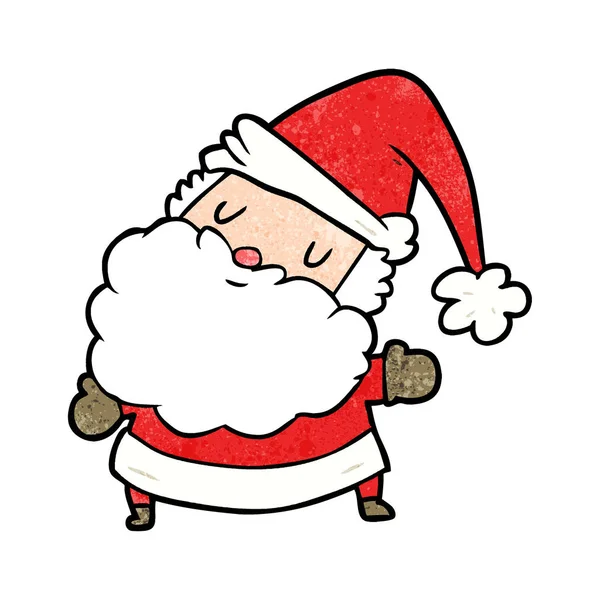 Çizgi film Noel Baba 'nın vektör çizimi