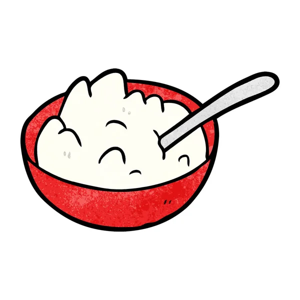 卡通碗粥 — 图库矢量图片