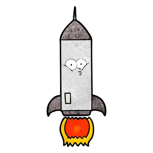 Vektor Illustration Der Cartoon Rakete — Stockvektor