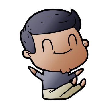 vektör çizim karikatür adam