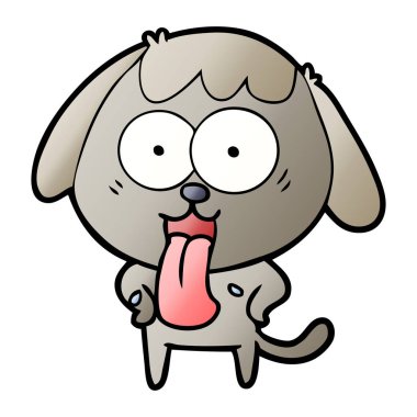 Çizgi film köpeğinin vektör çizimi