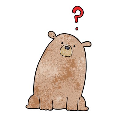 Çizgi film ayısının vektör çizimi