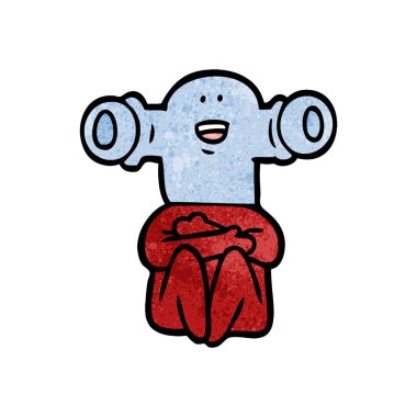 Çizgi film uzaylılarının vektör çizimi