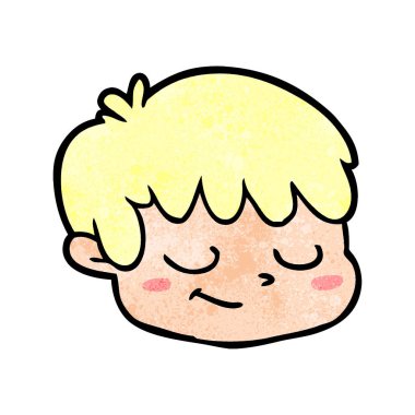 vektör çizim karikatür erkek yüz