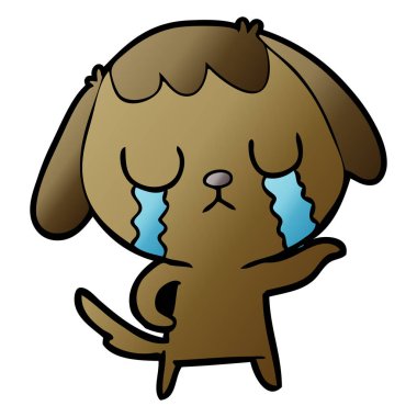 Çizgi film köpeğinin vektör çizimi