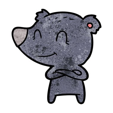 Çizgi film ayısının vektör çizimi