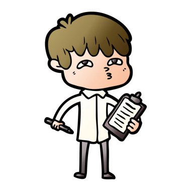 vektör çizim karikatür adam