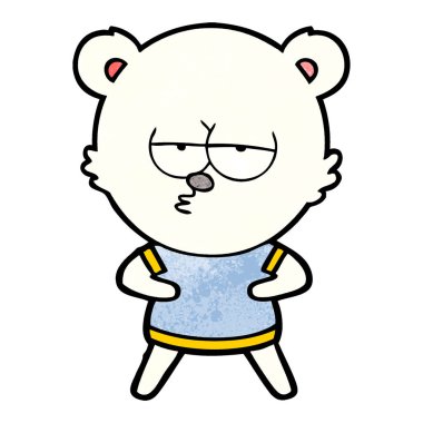 sıkılmış kutup ayısı çizgi film