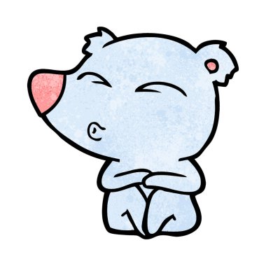 Çizgi film ayısının vektör çizimi