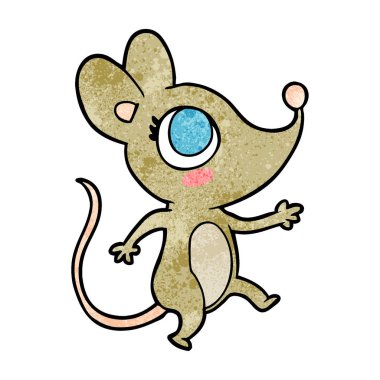 Çizgi film faresinin vektör çizimi