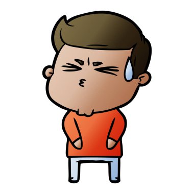 vektör çizim karikatür adam