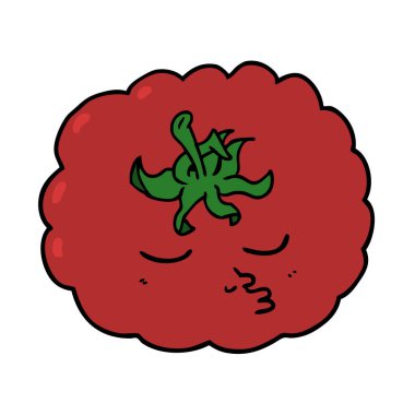 vektör çizim karikatür domates