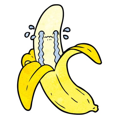 vektör çizim karikatür muz