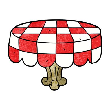 vektör çizim karikatür tablo