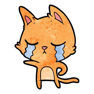 Çizgi film kedisinin vektör çizimi