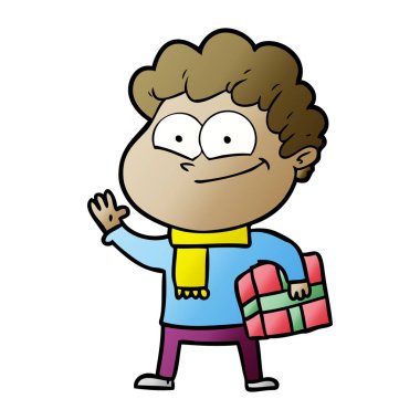 vektör çizim karikatür adam