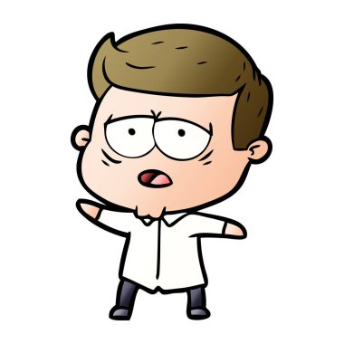 vektör çizim karikatür adam