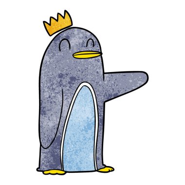 Çizgi film Penguen 'in vektör çizimi