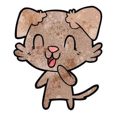 Çizgi film köpeğinin vektör çizimi