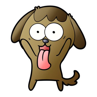 Çizgi film köpeğinin vektör çizimi