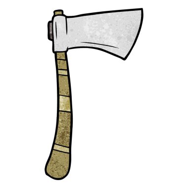 Çizgi film baltasının vektör çizimi