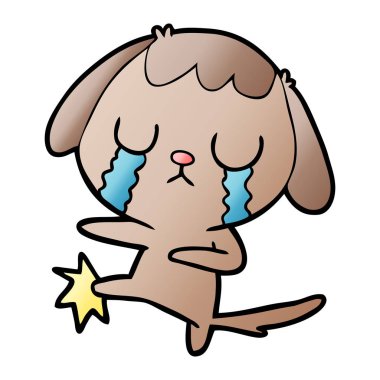 Çizgi film köpeğinin vektör çizimi