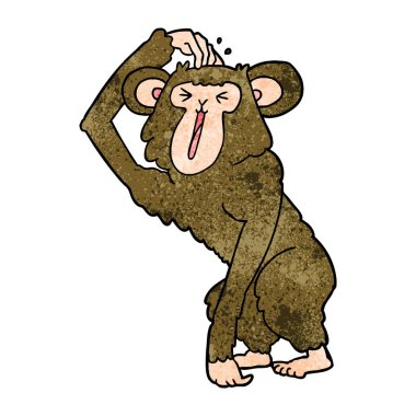 kafa çizilmemesi karikatür şempanze