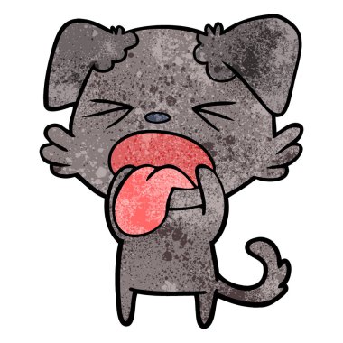 Çizgi film köpeğinin vektör çizimi