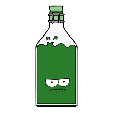 vektör çizim karikatür şişe