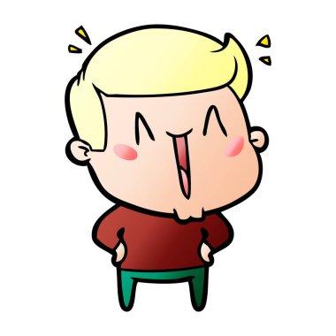 vektör çizim karikatür adam