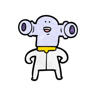 Çizgi film uzaylılarının vektör çizimi