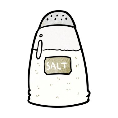 vektör çizim karikatür tuzluk