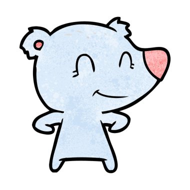 Çizgi film ayısının vektör çizimi