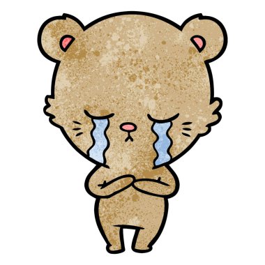 Çizgi film ayısının vektör çizimi