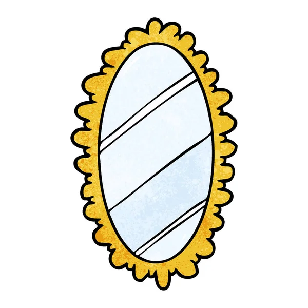 Cartoon Framed Old Mirror — Stock Vector