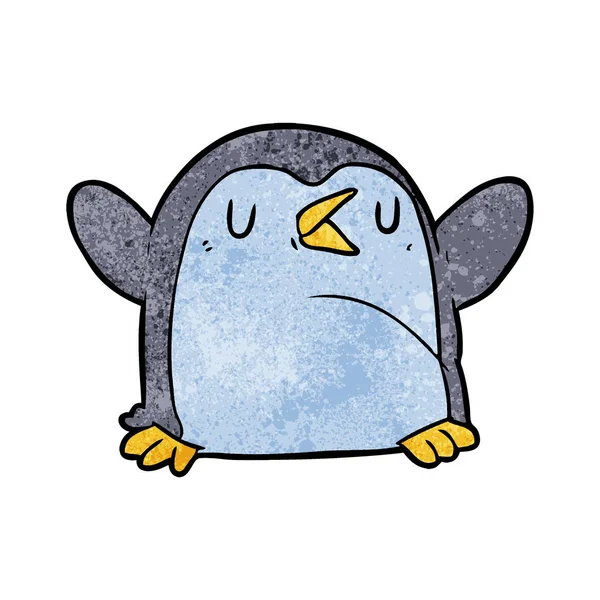 Vector Ilustración Dibujos Animados Pingüino — Vector de stock