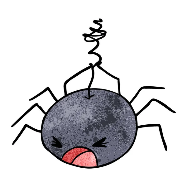 Vector Illustration Cartoon Spider — Stock Vector