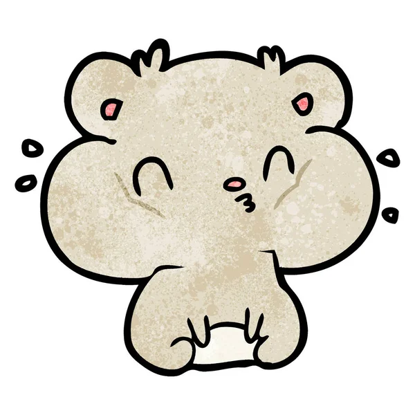 Hamster Dessin Animé Avec Poches Pleines Joues — Image vectorielle