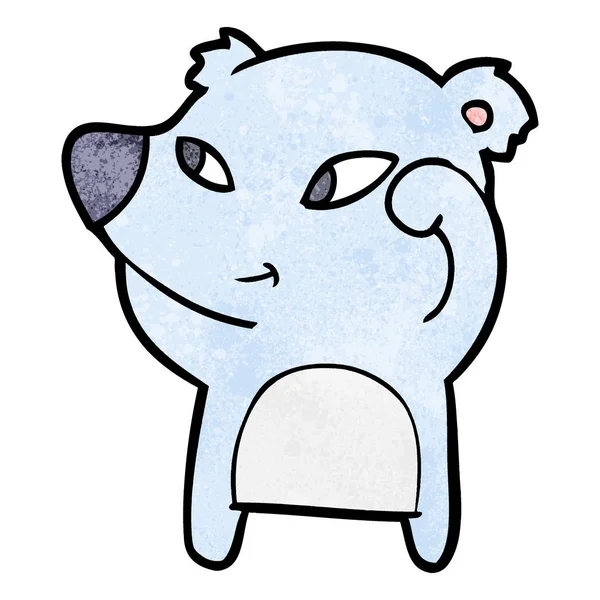 Vector Ilustración Lindo Oso Dibujos Animados — Vector de stock