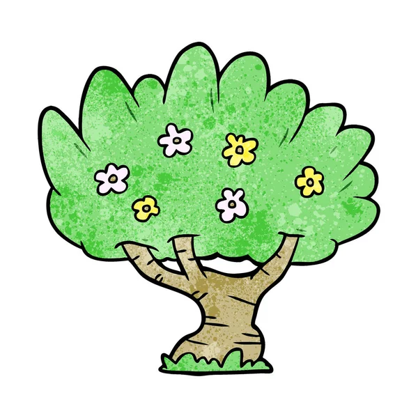 Ilustración Vectorial Árbol Dibujos Animados — Vector de stock