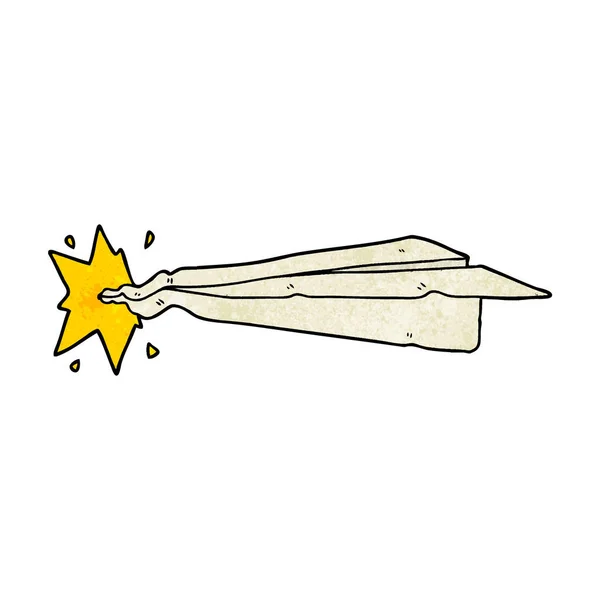 Векторная Иллюстрация Самолета Мультипликационной Бумаги — стоковый вектор