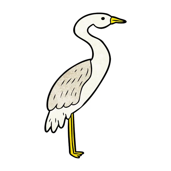 Vektor Illustration Tegneserie Stork – Stock-vektor