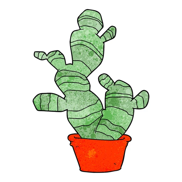 Vektorová Ilustrace Kresleného Kaktusu — Stockový vektor