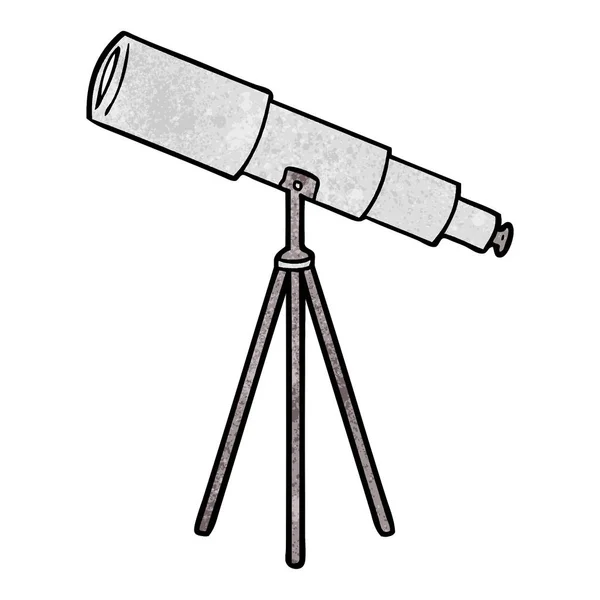 Векторна Ілюстрація Мультиплікаційного Телескопа — стоковий вектор