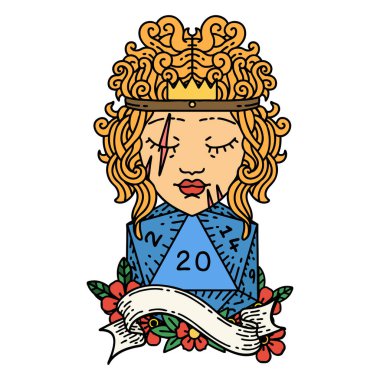 Retro Dövme Tarzı 20 zarlı barbar insan