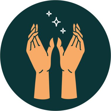 Uzanan ellerin ikonik dövme görüntüsü