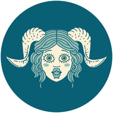 tiefling karakter yüz simgesi