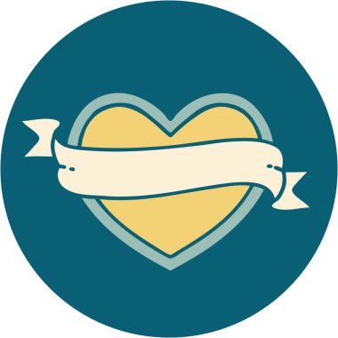 Bir kalp ve bayrağın ikonik dövme görüntüsü