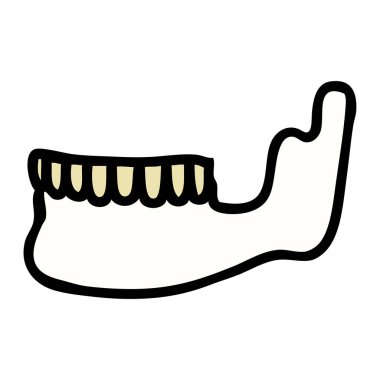 İskelet çene geleneksel biçiminde dövme